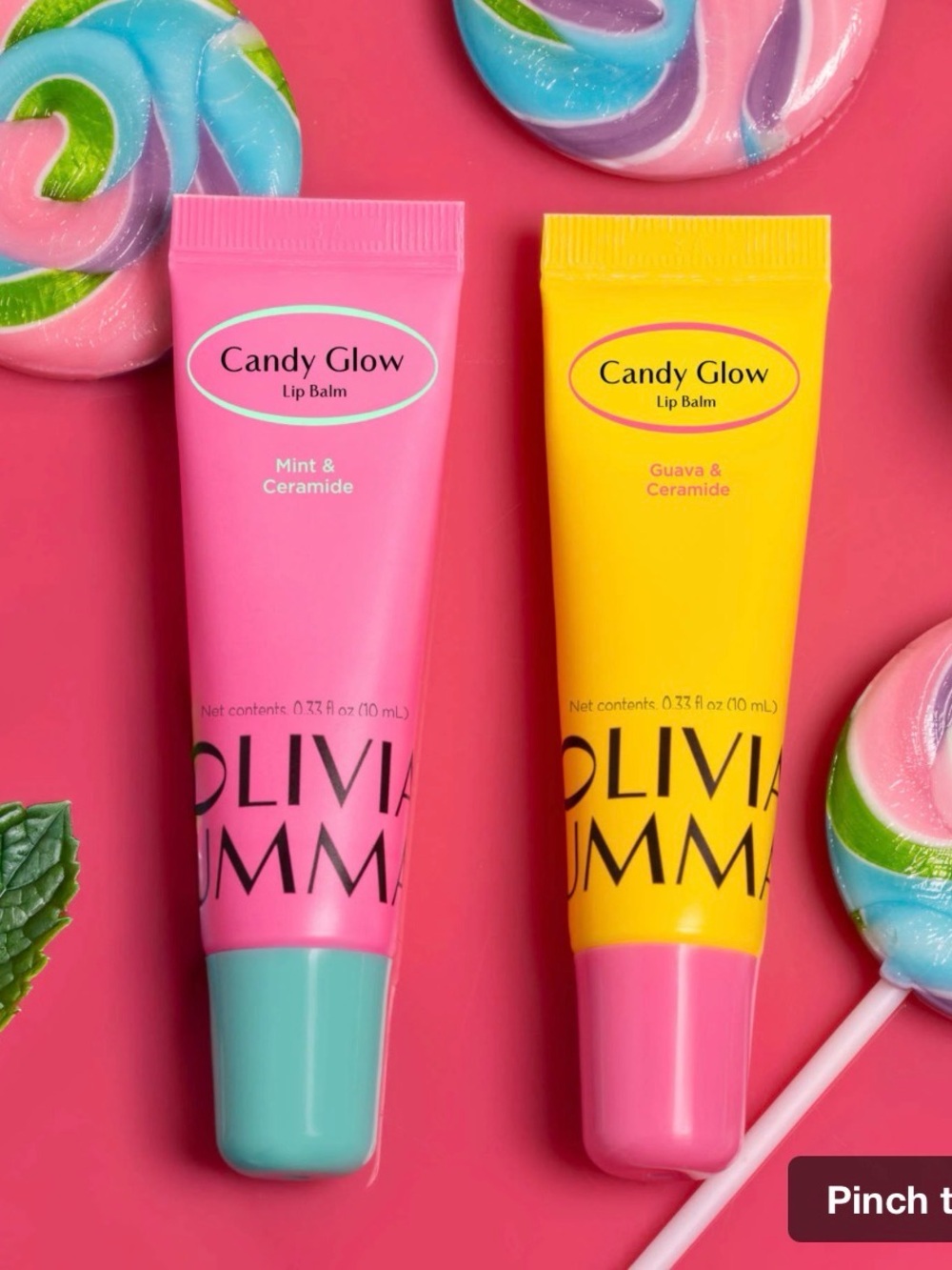 Candy Glow Lip Balm Duo - Pink & Yellow